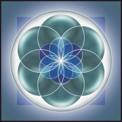 tableau mandala fleur de vie celia