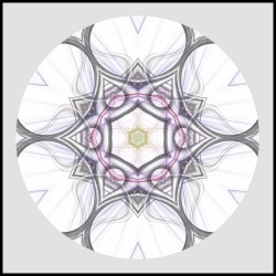 tableau mandala lila