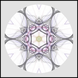tableau mandala lila