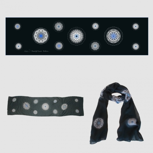 beethoven moonlight sonata soledine multi noir blanc bleu long accueil