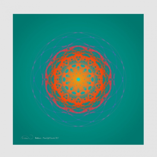 beethoven moonlight sonata soledine vert orange carre motif