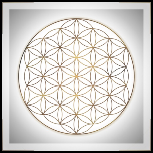 tableau mandala fleur de vie complete