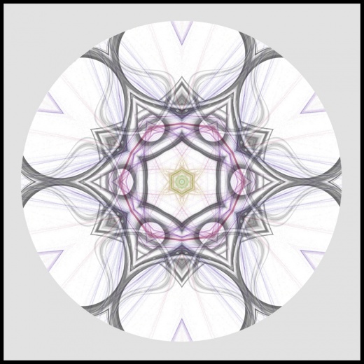 tableau mandala lila